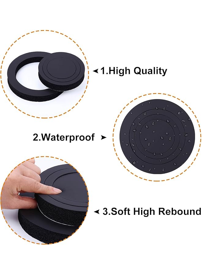 SYOSI 6.5" Foam Speaker Enhancer - 4Pcs Self Adhesive Fast Rings & Baffle Kit, Universal High Rebound Sponge Bass Blocker For Car Door Speakers - Image 4
