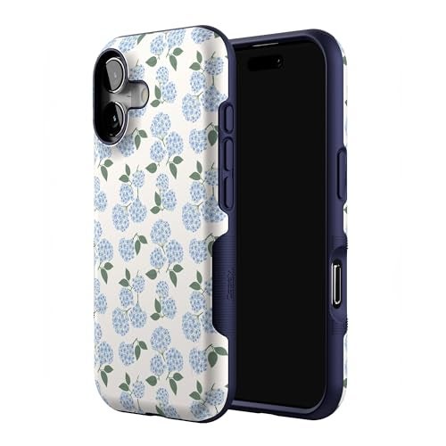 Casely iPhone 17 Case | Nantucket Cottage | Blue Hydrangea | Bold Protective Design | Compatible with MagSafe - Image 2