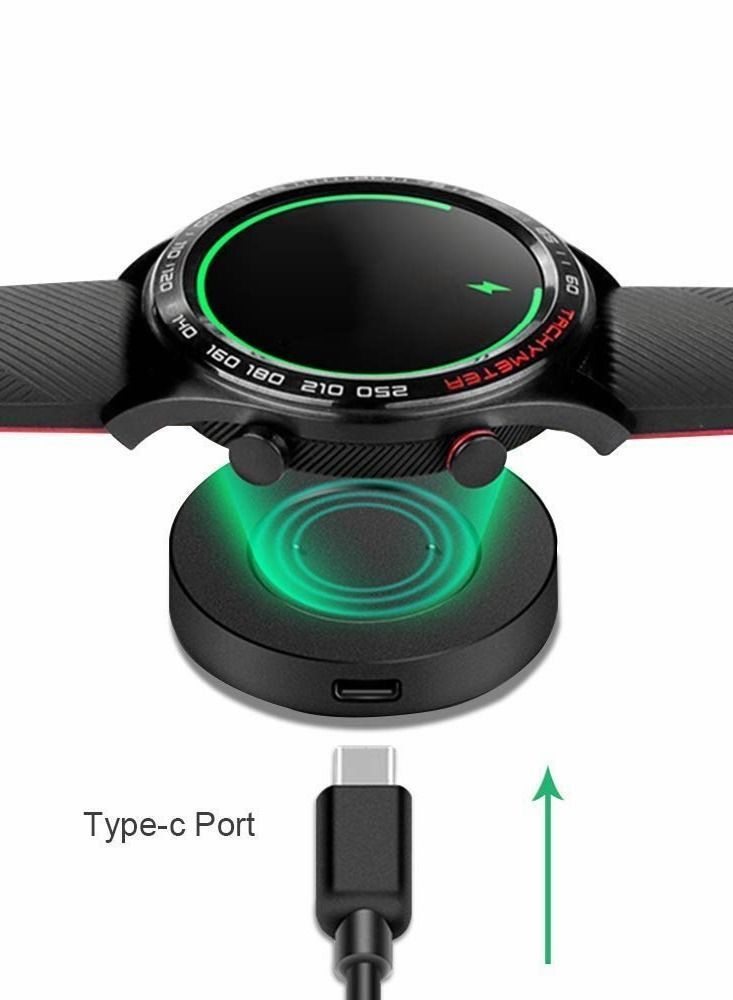 Y&D Compatible with Huawei Watch GT Honor Magic Dream 2e Active Charger Replacement Charging Cable Cradle for Smartwatch Black - Image 2
