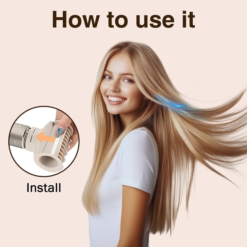 MengTiger FrizzFighter Finishing Tool for Shark XSKHD4PA FlexStyle, Attachment for FlexStyle Styling System, Diffuser & Detangler for Sleek, Frizz-Free Hair | Heat-Free Smoothing Accessory - Image 4