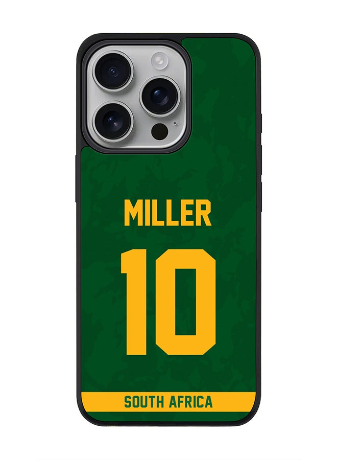 Stylizedd غطاء آيفون 16 برو [متوافق مع MagSafe] غطاء مغناطيسي نحيف لآيفون 16 برو - قميص AB de Villiers رقم 17 من جنوب أفريقيا - Image 1