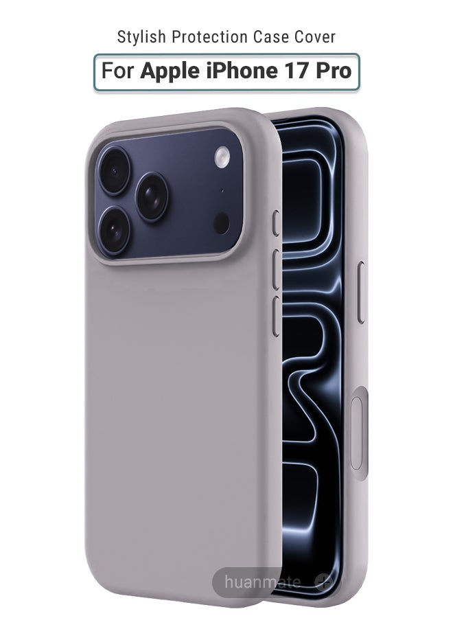 huanmate Apple iPhone 17 Pro Silicone Cover Titanium - Premium 2.0mm TPU Silicon, Enhanced Camera Protection with Lens Shield, Shockproof & Water-Proof Cover for Apple iPhone 17 Pro - Image 1