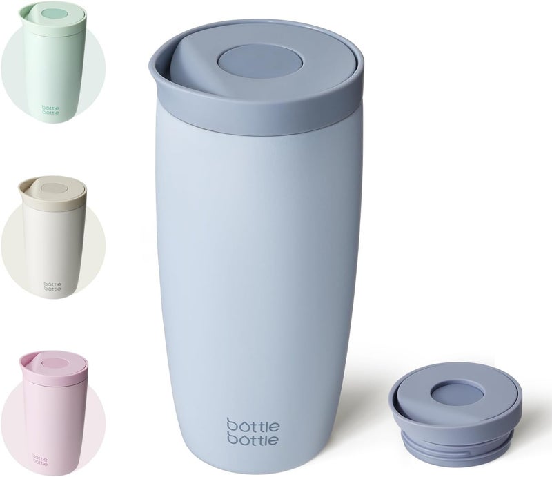 Bottle Bottle Thermal Mug 500 ml - Premium Insulated Stainless Steel, Leak-Proof, BPA-Free, Quick Press Closure, Blue - Image 1