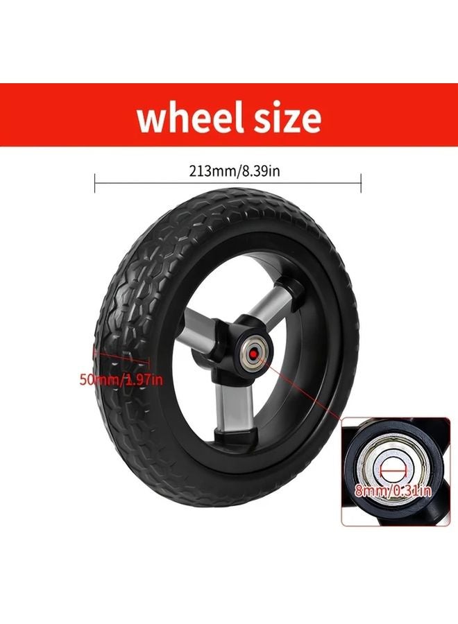 Black Silent Wear Resistant Wheels 2 Pcs Double Ball Bearing For Toy Cars Carts - Image 5