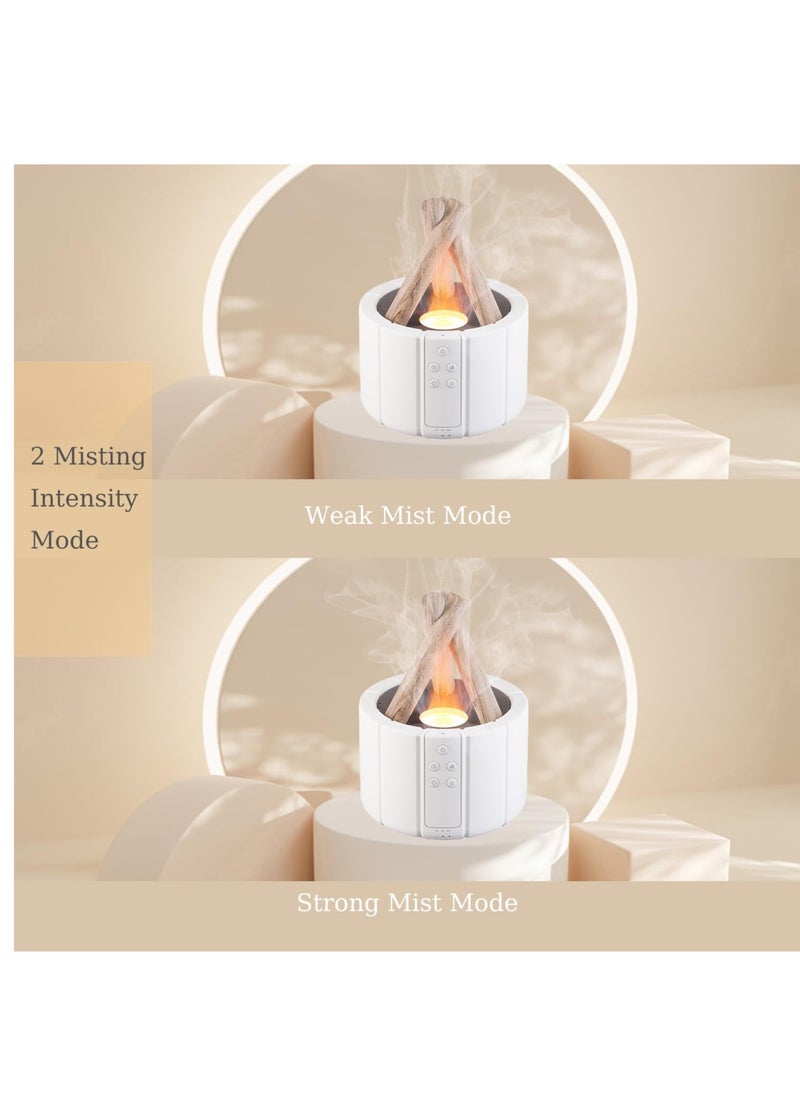 Excefore - Essential Oil Diffusers, 250ml Aromatherapy Diffuser with Remote Control, Bonfire Flame Style Humidifier with 3 Brightness and 2 Mist Mode, Waterless Auto Off Air Diffuser for Home Office Room - Image 1
