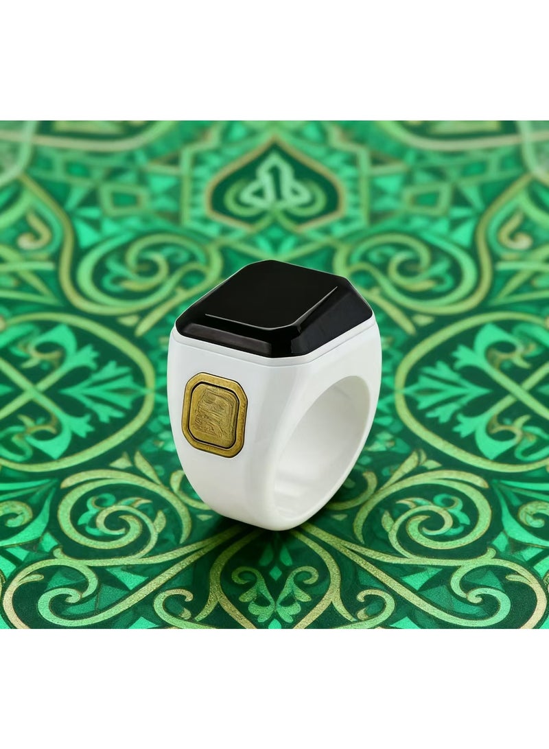 Zikr Ring, Smart Tasbih Zikr Ring， Ring Count Reminder, Muslim Prayer Timing Reminder, OLED Display - Image 4
