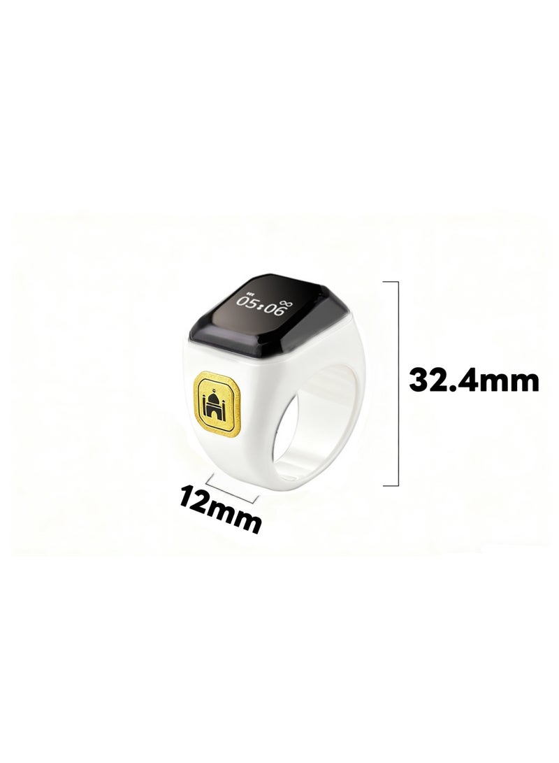 Zikr Ring, Smart Tasbih Zikr Ring， Ring Count Reminder, Muslim Prayer Timing Reminder, OLED Display - Image 5