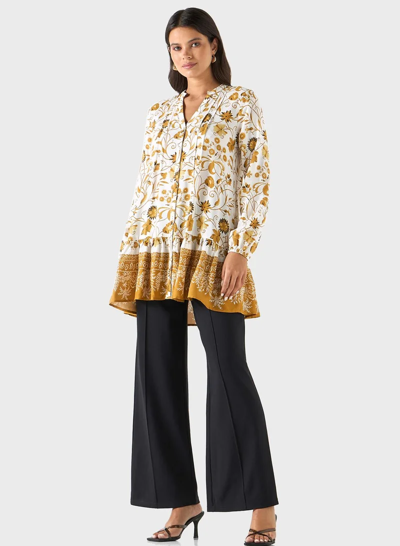 2Xtremz Tiered Floral Print Tunic