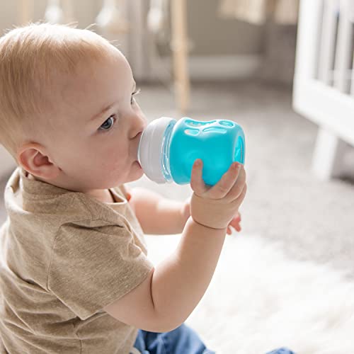 Olababy Silicone Sleeve for Avent Natural Glass Baby Bottles (4 oz, Blue) - Image 3