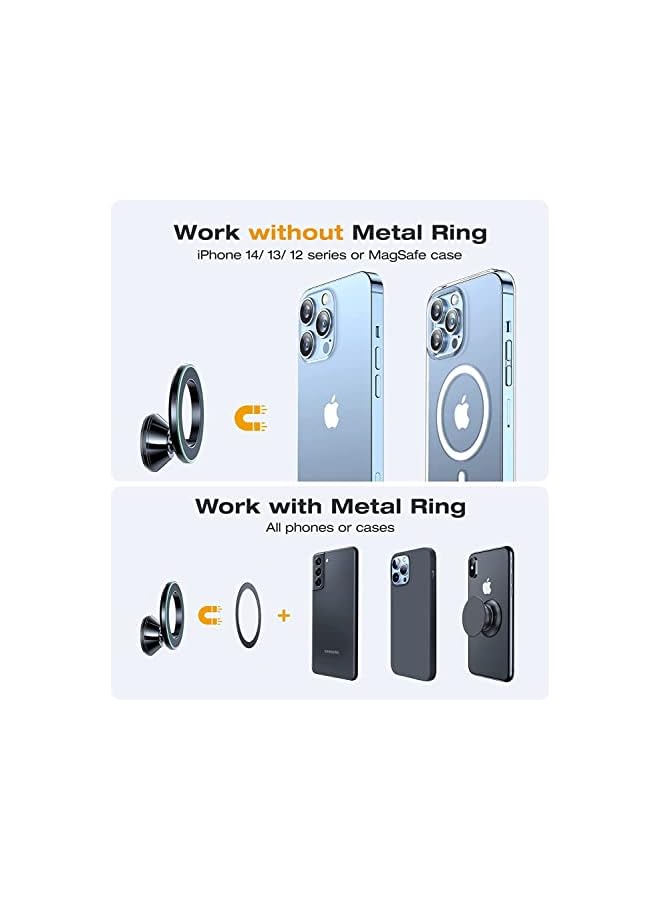 PROMASS Car Phone Holder, Compatible with Magsafe Car Mount for Dashboard Installation, Air Vent Car Holder for iPhone 14/14 Plus/14 Pro/14 Pro Max/13/12 Series, All Mobile Phone Universal  - Image 3