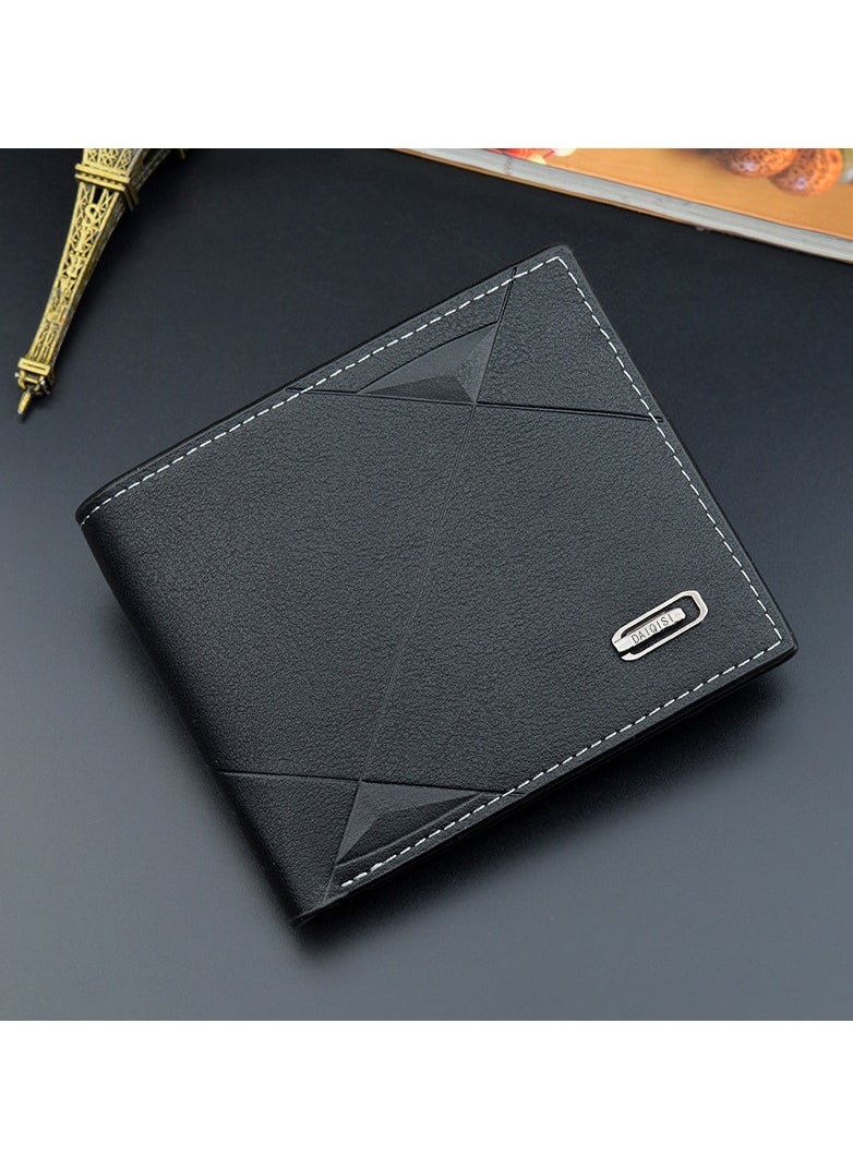 KUYING New Short Multi Card Fashion Casual Men's Wallet 