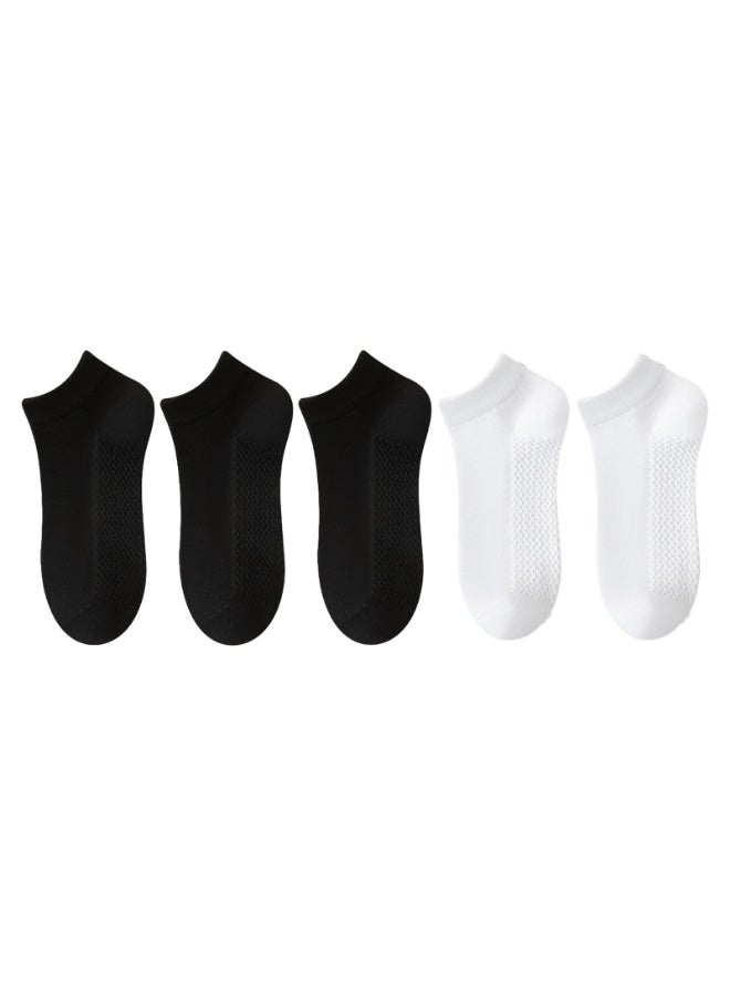 5 Pairs Men's Breathable Mesh Cotton Ankle Socks  - Image 5