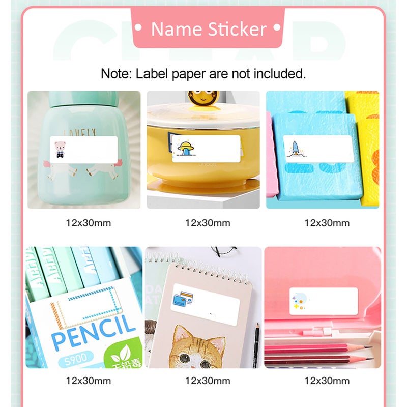 Portable Handheld Thermal Label Printer Wireless BT Label Maker Sticker Machine Compatible with iOS Android Smartphone for Home Office School Supermarket Store Labeling Barcodes Journals Name - Image 5