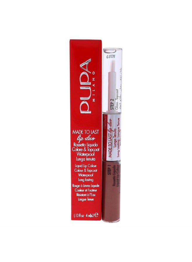 PUPA Milano Made To Last Lip Duo - Smudge-Proof Lip Color And Gloss - Highly Pigmented Shades - One Swipe Color Payoff - Gives Unrivaled Glassy Effect - Long Lasting - 012 Natural Nude - 0.13 Oz - Image 1