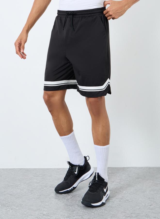 Styli Contrast Hem Regular Fit 9inch Running Shorts - Image 1