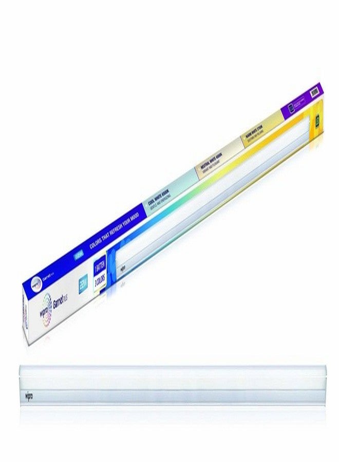 ويبرو مصباح LED متعدد الألوان من ويبرو جارنت بلس 22 واط | 4 أقدام | درجة حرارة اللون | إضاءة مزاجية | أبيض بارد - أبيض محايد - أبيض دافئ | مصباح أنبوبي ساطع وموفر للطاقة لغرفة النوم، الردهة، المكتب | عبوة من قطعة واحدة - Image 1