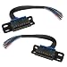 KPFILEH OBD2 J1962F Female to Open Pigtail Cable with Mount Bracket 1FT30CM 16PIN Connector with OBDII Braided Dash Port Pigtail Fixed Wire Harness Fit for OBDII Port Replacement Cable2PCS - Image 2