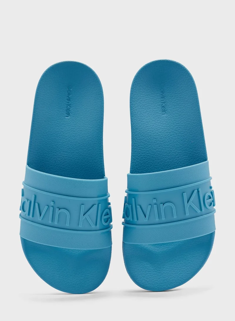 CALVIN KLEIN One Strap Flip Flops
