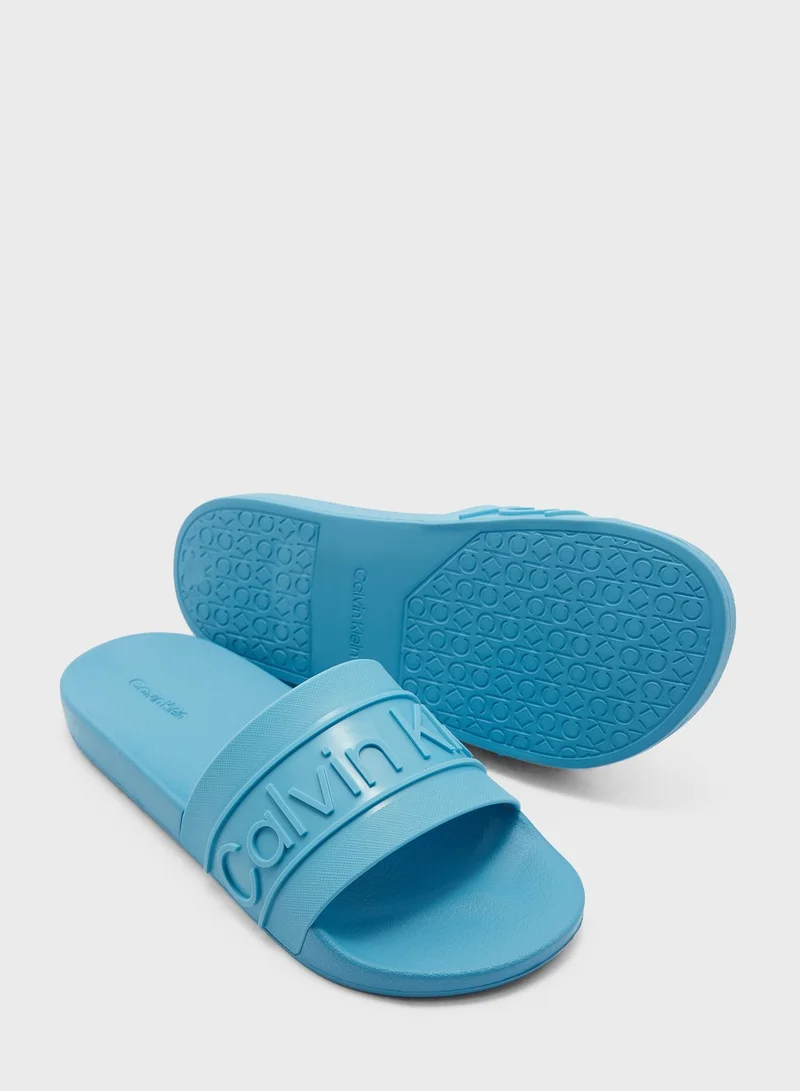 CALVIN KLEIN One Strap Flip Flops
