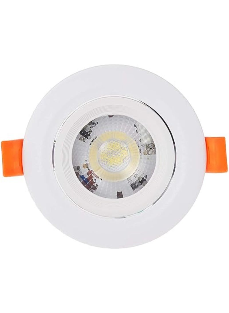 Narken COB 7W Warm white 3000K Spot LED Power Saving PC(Polycarbonate) Plastic Angled Recessed Ceiling Downlight 630LM AC85-265V 50-60HZ IP40  - Image 1