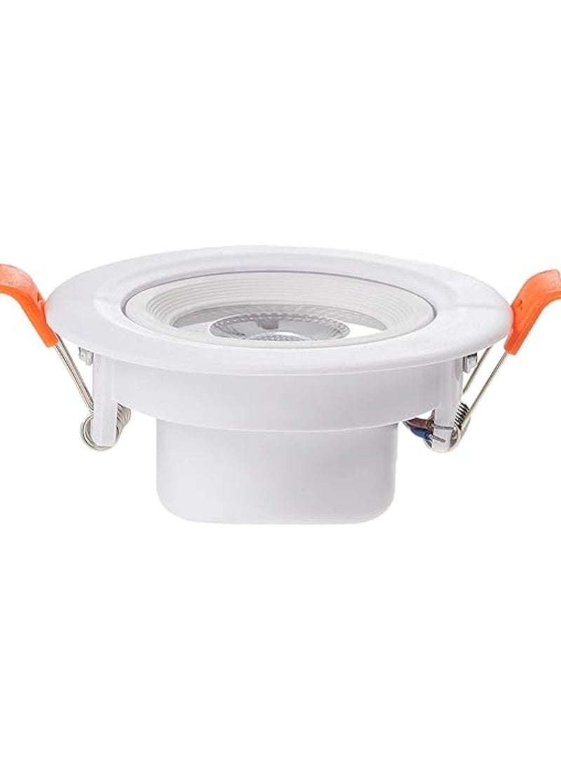 Narken COB 7W Warm white 3000K Spot LED Power Saving PC(Polycarbonate) Plastic Angled Recessed Ceiling Downlight 630LM AC85-265V 50-60HZ IP40  - Image 2