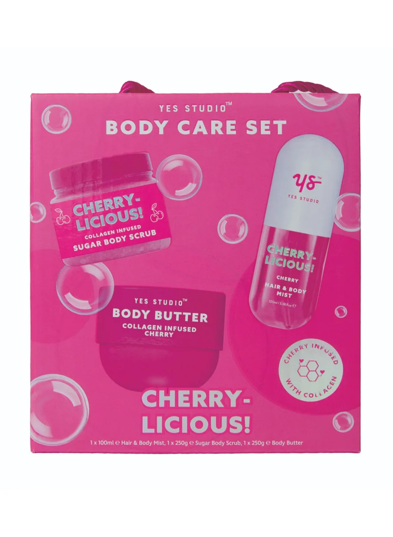 Yes Studio Cherrylicious Body Care Gift Set