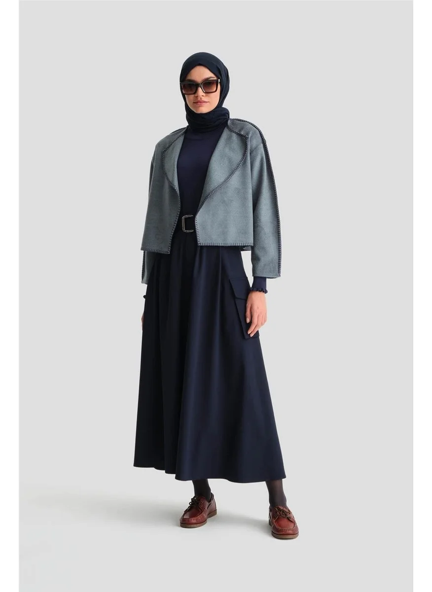 ARMINE Shepherd Stitched Cardigan 24K5715 Foggy Blue
