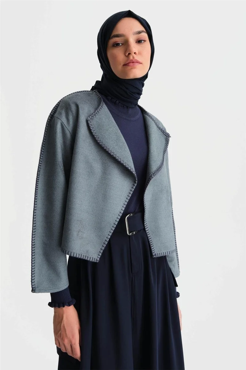 ARMINE Shepherd Stitched Cardigan 24K5715 Foggy Blue