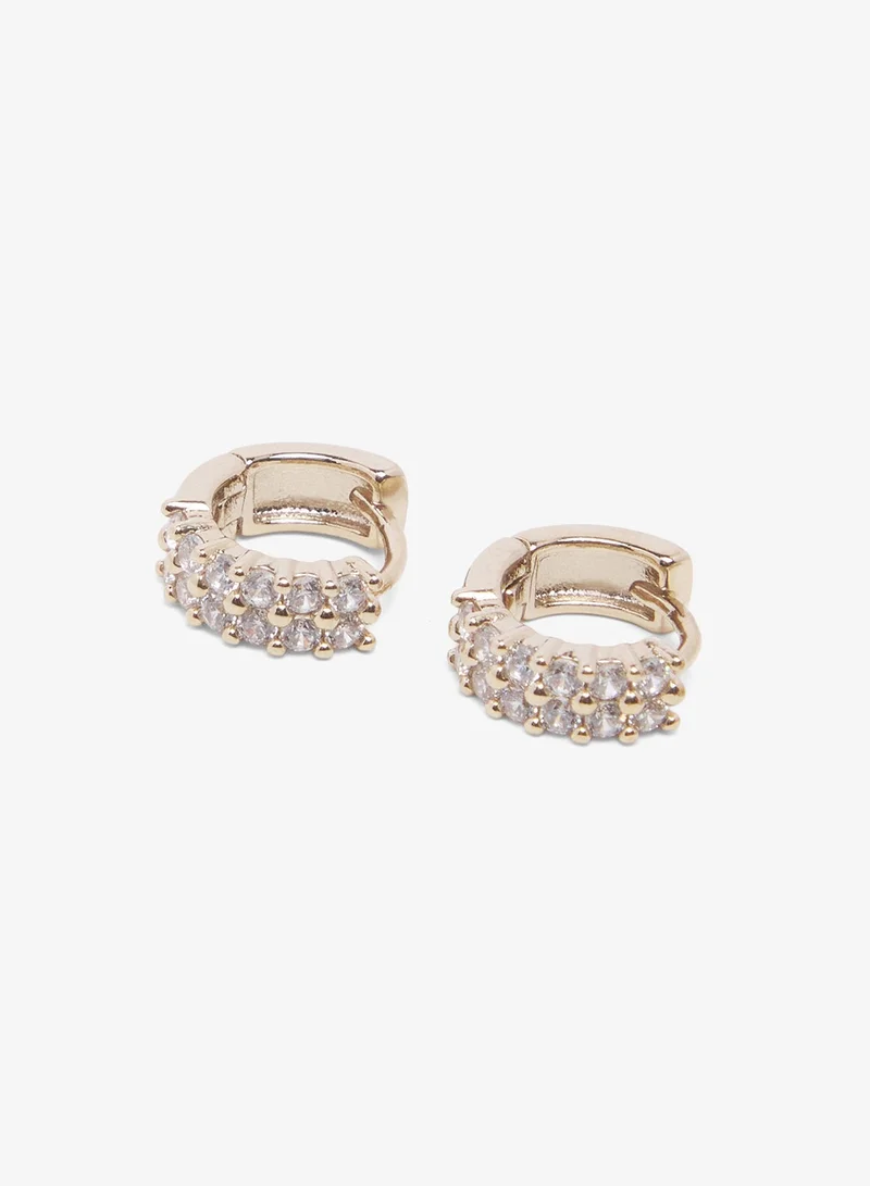 Ella  3PK Rhinestone Embellished Loop Earrings for Women | Best Price UAE