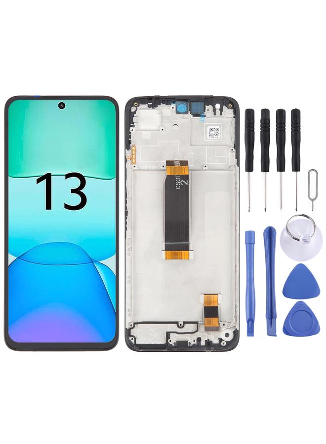 erorex Replacement For Xiaomi Redmi 13 4G OEM LCD Screen Digitizer Full Assembly with Frame - Image 1