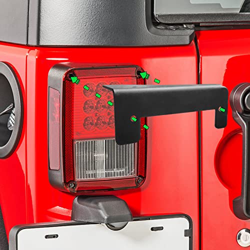 Dasen Rear Backup Tail Light Mounting Brackets Compatible with LED Work/Pod/Cube Light Compatible with Jeep Wrangler JK 2007-2018 - Image 2