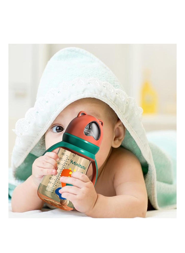 ZCM-HAPPY 3 in 1 Baby Bear Wide Caliber PP Feeding Bottle BPA Free Leak Proof Anti Colic with Soft Silicone Nipple Easy to Clean Ergonomic Design for Newborns and Infants - Image 3