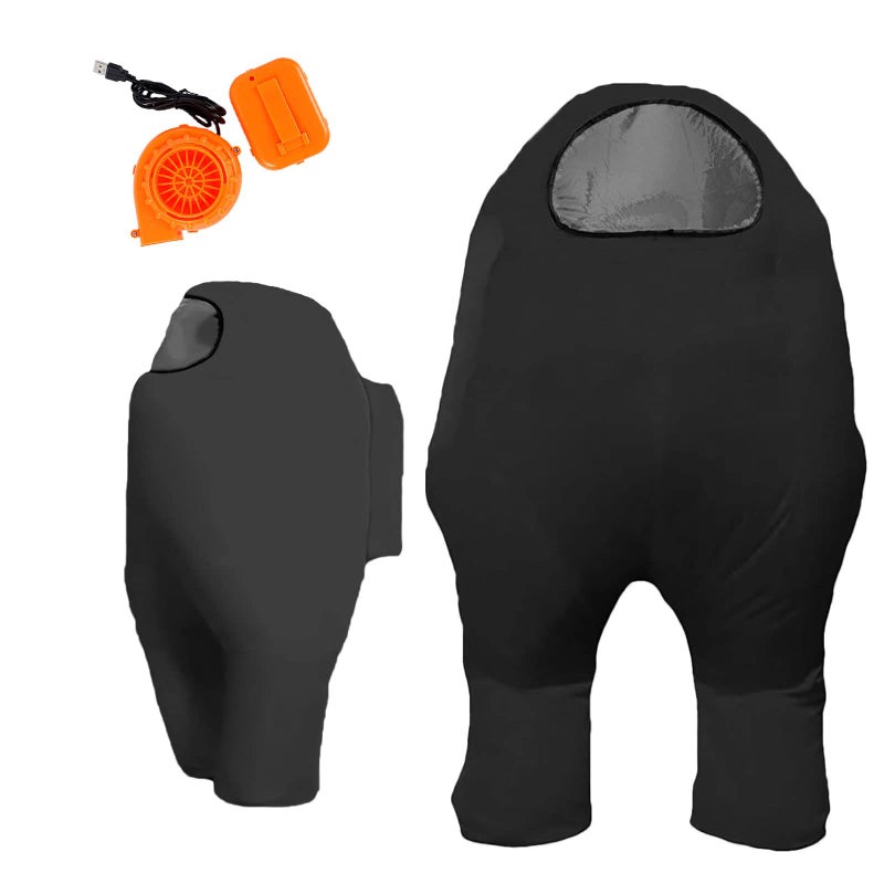 Timisea astronaut costume inflatable costume Funny Halloween Spacesuit Party School Masquerade Game Fans Black Kids 100155cm