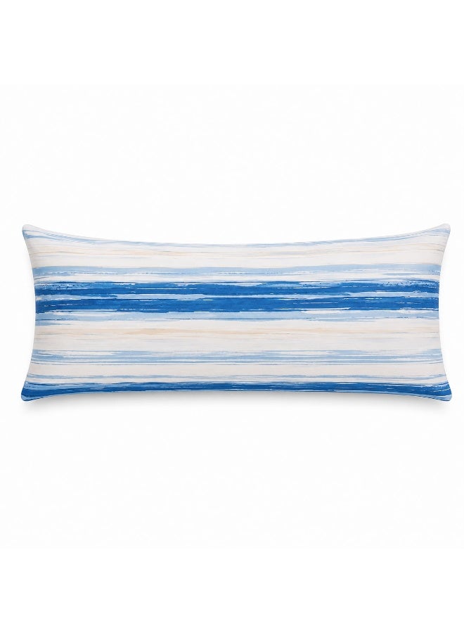 snooze Long Pillowcase, Azure design - Image 1