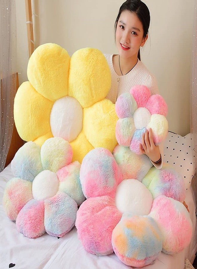 lannery Flower Plush Throw Pillows, Flower Floor Pillow Seating Cushion Toy for Reading, Room, Watching TV (11.8", Color) - Image 4