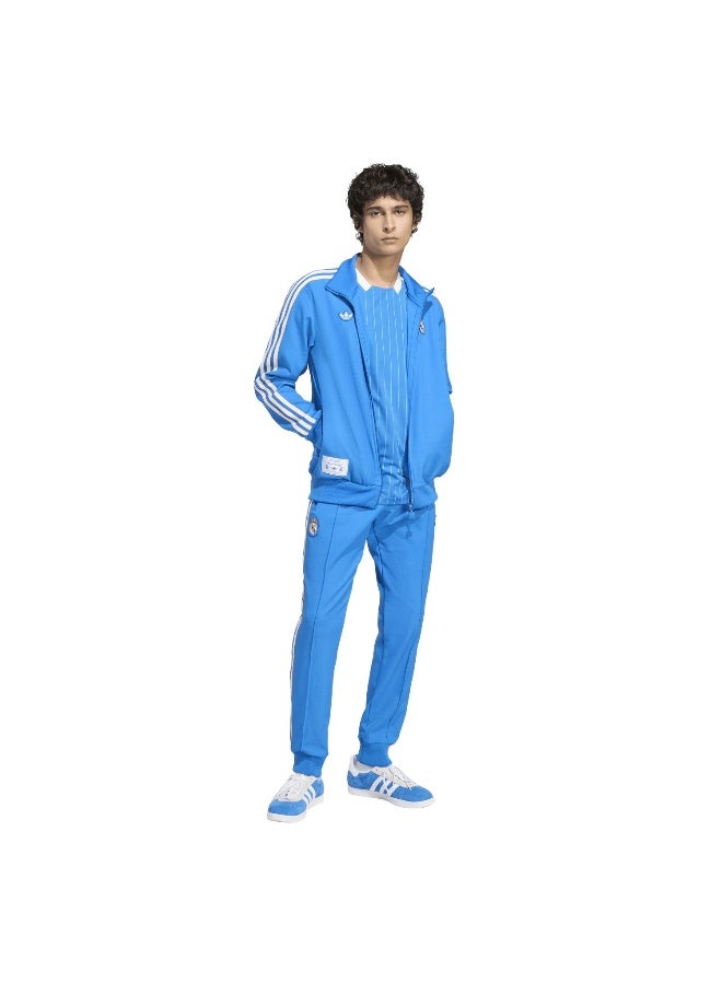 Adidas جاكيت بدلة رياضية زرقاء من ريال أيكون للرجال - Image 4