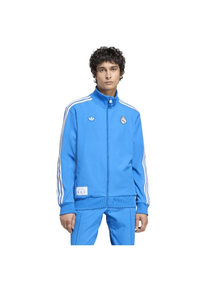 Adidas جاكيت بدلة رياضية زرقاء من ريال أيكون للرجال - Image 2