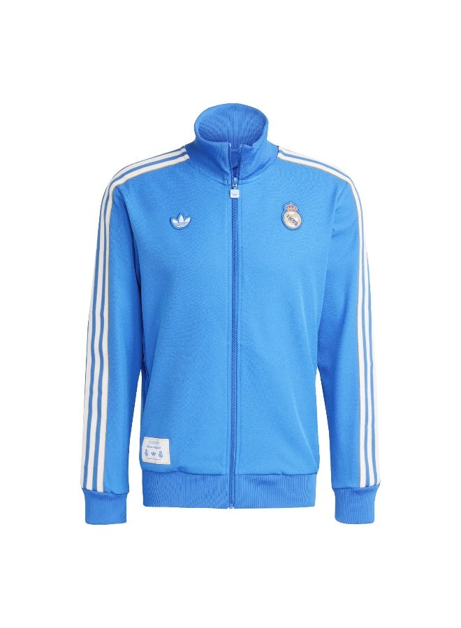 Adidas جاكيت بدلة رياضية زرقاء من ريال أيكون للرجال - Image 1
