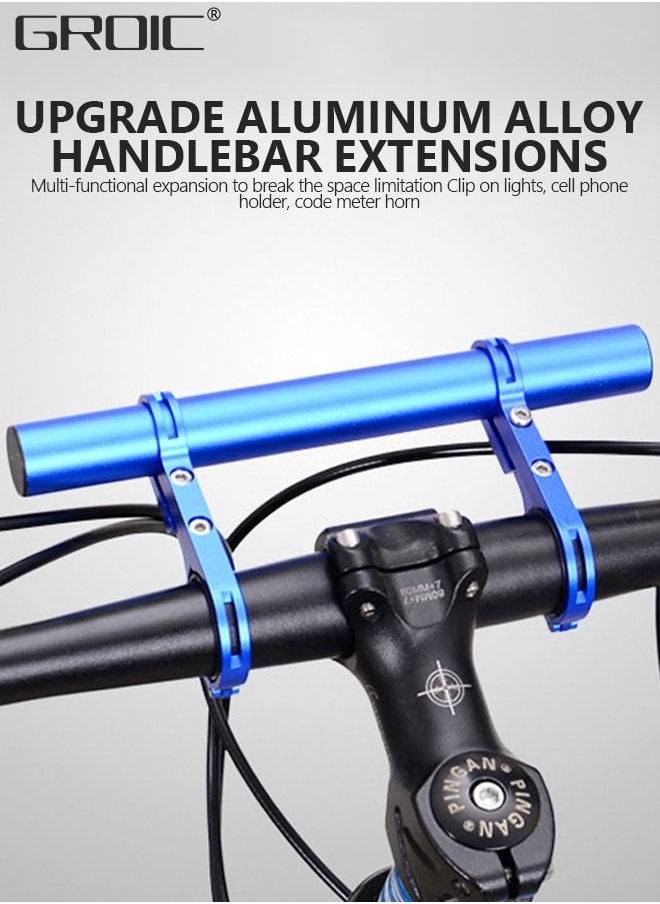 GROIC - Bicycle Handlebar, Bike Handlebar Extender 11.8in, Multifunctional Bracket Extension, Handlebar Extension Rack, Used for Holding Bicycle Speedometer, GPS, Phone Mount Holder and Bike Light - Image 1
