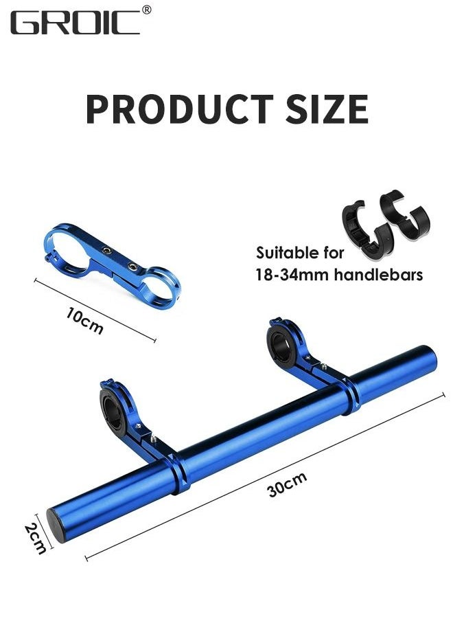 GROIC - Bicycle Handlebar, Bike Handlebar Extender 11.8in, Multifunctional Bracket Extension, Handlebar Extension Rack, Used for Holding Bicycle Speedometer, GPS, Phone Mount Holder and Bike Light - Image 1