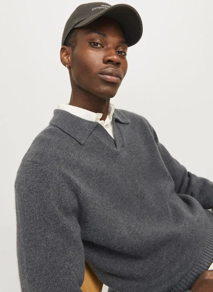 جاك اند جونز Essential Polo Knitted Sweater