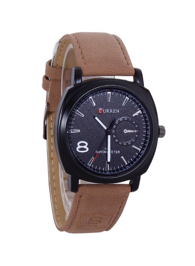 NIBEMINENT Men's Renewed - Water Resistant Leather Analog Watch 8139 - Image 4