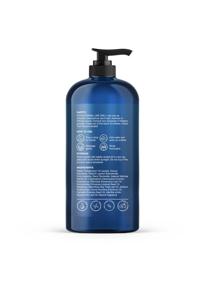 Botanic Hearth Botanic Hearth Tea Tree Face Wash with Mint - Acne Fighting, Premium, Hydrating Liquid Face Soap with Pure Tea Tree Oil - for Women and Men, Paraben Free, Fights Acne - 16 fl oz  - Image 2