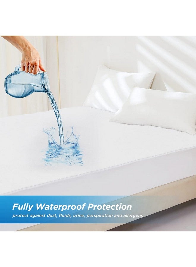 Foifope Waterproof Mattress Pad Protector 100% Organic Cotton Hypoallergenic Breathable Mattress Pad Cover, Deep Pocket  - Image 2