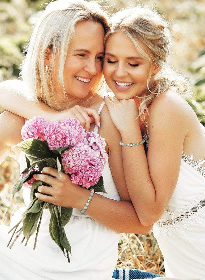 Jovivi Heart Bracelet for Women 2Pcs Green Aventurine Healing Crystals Bracelets Love Charm Bracelet for Mom Daugher Natural Stone Stretch Beads Bracelet Gifts for Mother's Day Birthday Jewelry - Image 4