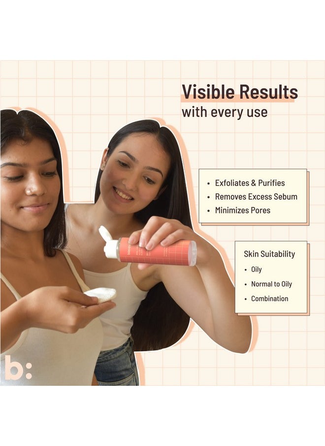 Biocule Oil Clear Clarifying Toner Salicylic Acid & Lactic Acid (Aha Bha Toner) From Willow Bark & Bilberry Exfoliates Unclogs & Tightens Pores Alcohol Free Toner For Oily & Acne Prone Skin 100Ml  - Image 4