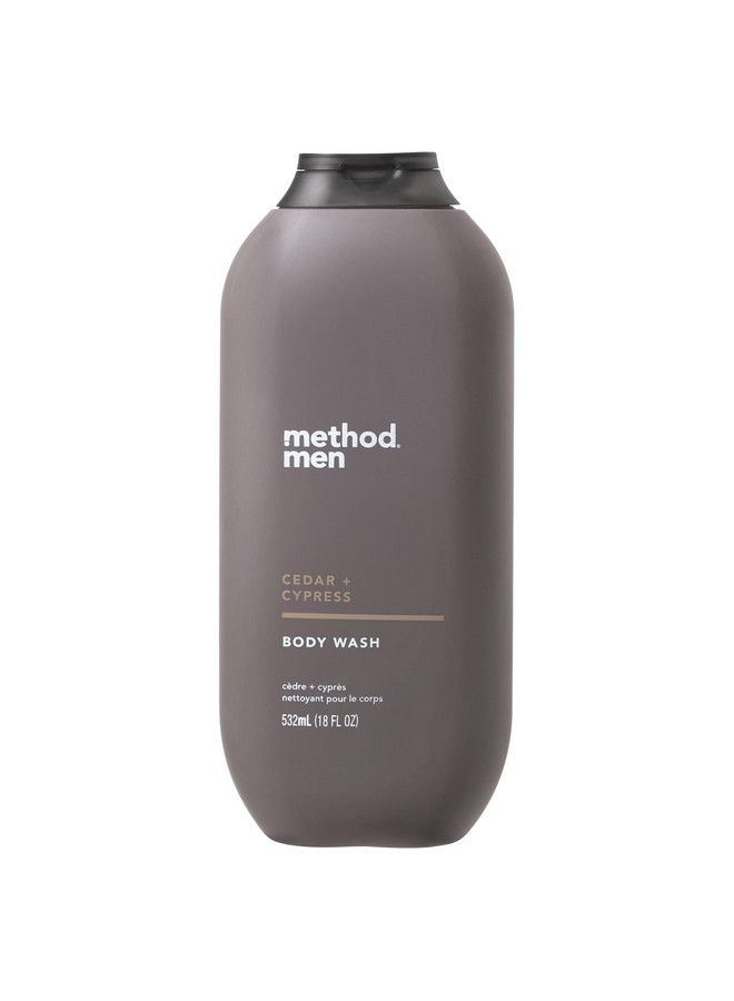 Method غسول الجسم للرجال من خشب الأرز والسرو خالٍ من البارابين والفثالات، 18 أونصة سائلة (عبوة واحدة) - Image 1