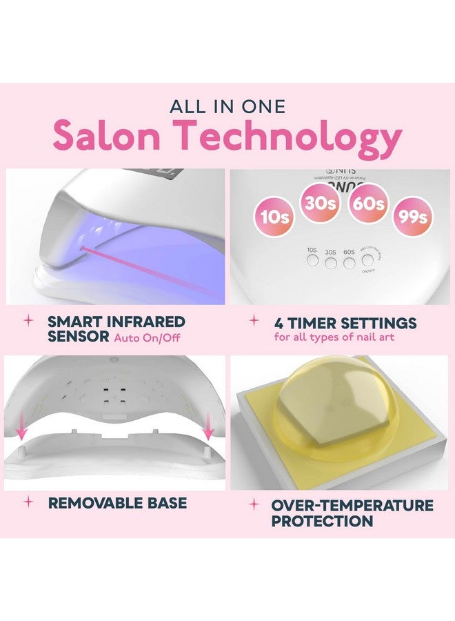 SUNUV Sun5 Uv Light For Nails, Uv Light Nail Lamp With Timer Settings, User Friendly Uv Lamp Light For Nails, Smart Led Uv Nail Light, Led Uv Lamp For Gel Nails, Compatible With All Gel Types - Image 2