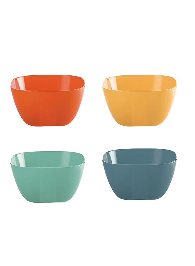 Feelings طقم وعاء سلطة بلاستيكي فيلينغز 4 قطع (12 سم) | خالي من BPA ومقاوم للكسر - Image 1