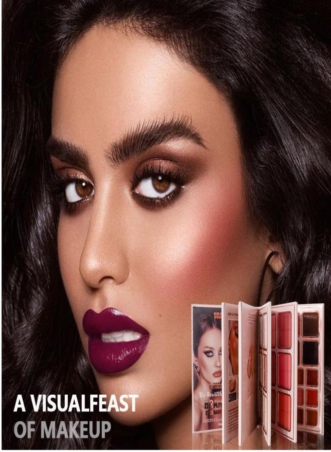 Huda Girl 5 in 1 Makeup Book Palette All in One with Blush, Highlighter, Lip Color, Eyeshadow, Concealer & Eyebrow Powder For Women & Girls - Image 3